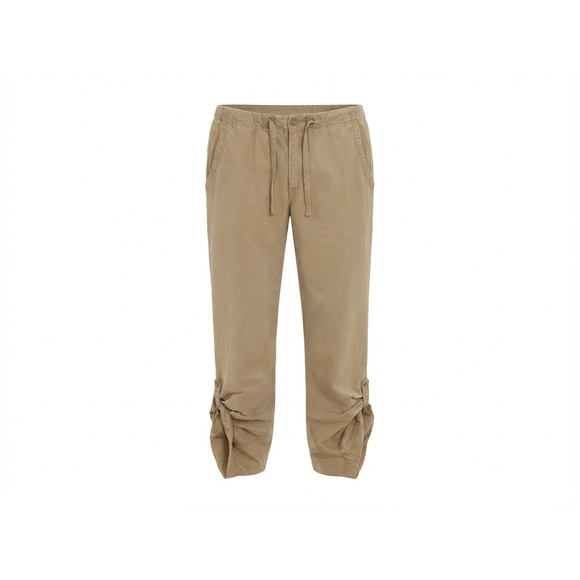 GAP Pants - Gap Linen Cotton Canvas Straight Leg Roll Tab Utility Pants Drawstring Pocket 34
